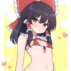 This is a pixiv picture whose title is マイクロ水着霊夢.