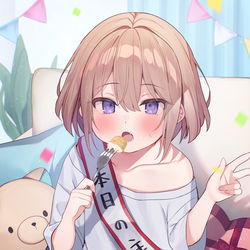 This is a pixiv picture whose title is ほっぺがもちもちな妹ちゃん2周年🎉✨.