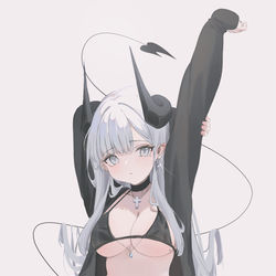 This is a pixiv picture whose title is 伸び.