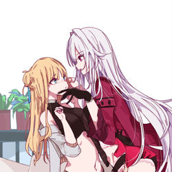 This is a pixiv picture whose title is 瑟莉姆大人和她的雀儿.