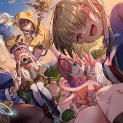 This is a pixiv picture whose title is ＼総員6名現在員6名欠員ありません！／.