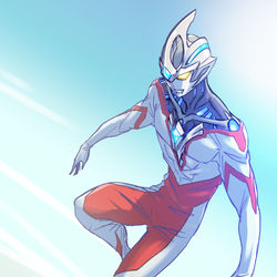 This is a pixiv picture whose title is ウルトラマンアーク.