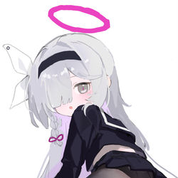 This is a pixiv picture whose title is 摸鱼.