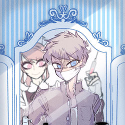 This is a pixiv picture whose title is 強制女装とかコミッションとか.