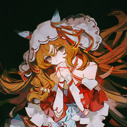 This is a pixiv picture whose title is still in love.