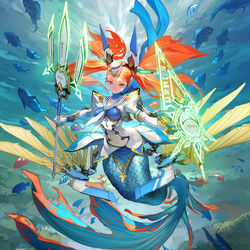 This is a pixiv picture whose title is 戦場の歌姫 エレフテリア.