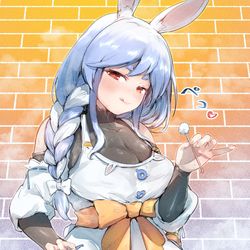 This is a pixiv picture whose title is 耳かきするぺこ…？🍳🐇✨.