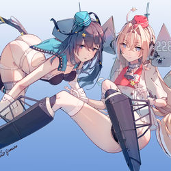 This is a pixiv picture whose title is ⭐USS「Drum」 ⭐USS「Scamp」.