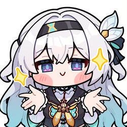 This is a pixiv picture whose title is 整了一些流萤小表情.