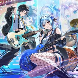This is a pixiv picture whose title is Let's enjoy music!🎶✨.