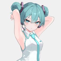 This is a pixiv picture whose title is お団子を作る初音ミクさん.