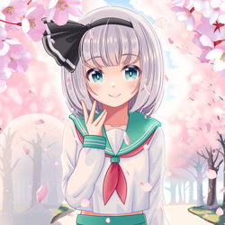 This is a pixiv picture whose title is 2024　妖夢の日イラスト.