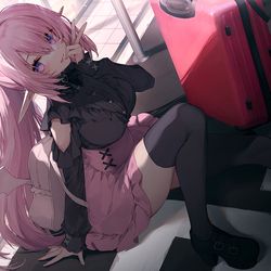 This is a pixiv picture whose title is 👿深夜の呼び出し👿.