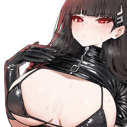 This is a pixiv picture whose title is ⛓🖤.