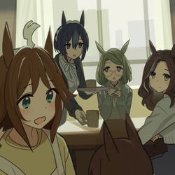 This is a pixiv picture whose title is ママ会.