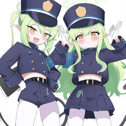 This is a pixiv picture whose title is Shupogaki (Blue Archive).