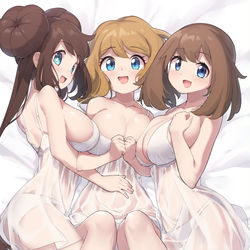 This is a pixiv picture whose title is 【Skeb】 ポケモン メイ セレナ ハルカ.