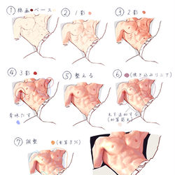 This is a pixiv picture whose title is 筋肉の練習.