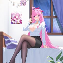 This is a pixiv picture whose title is 爱莉希雅.