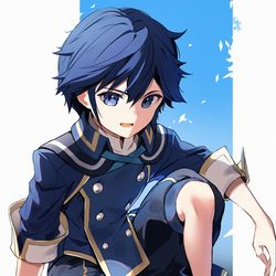 This is a pixiv picture whose title is 子供クロム.