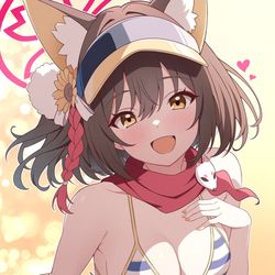 This is a pixiv picture whose title is 水着イズナ.