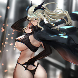 This is a pixiv picture whose title is 下乳上.