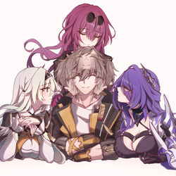 This is a pixiv picture whose title is Which Girl? (meme).