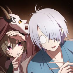 This is a pixiv picture whose title is 幸運EX＋＋＋バディによる哭倉村RTA㉙.