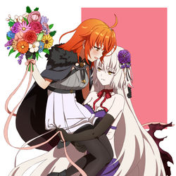 This is a pixiv picture whose title is 優しい竜の魔女と.
