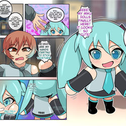 This is a pixiv picture whose title is Miku Doll TG.