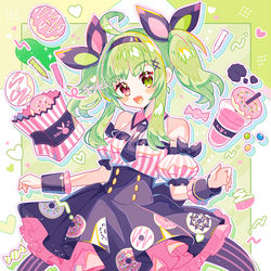 This is a pixiv picture whose title is 春色ドーナツ.