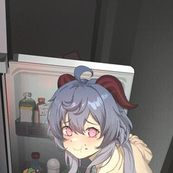 This is a pixiv picture whose title is 甘雨！！！！！.