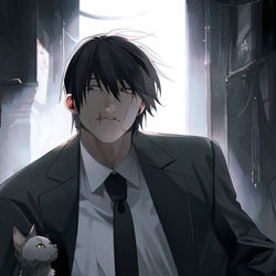 This is a pixiv picture whose title is 野良猫.