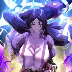 This is a pixiv picture whose title is 源頼光.