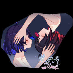This is a pixiv picture whose title is 星穹铁道联动崩坏3，彼岸双生希儿六命展示图.