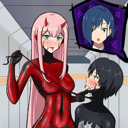 This is a pixiv picture whose title is SYMBIOTE in the FRANXX.
