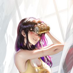 This is a pixiv picture whose title is Misato Katsuragi.