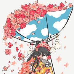 This is a pixiv picture whose title is 桜.