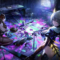 This is a pixiv picture whose title is CrossCore 迷城蛛影.