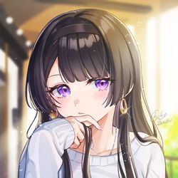 This is a pixiv picture whose title is カフェデート…❔.