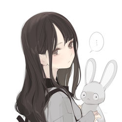 This is a pixiv picture whose title is モノトーンガール.
