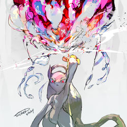 This is a pixiv picture whose title is メガミュウツーY.