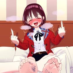 This is a pixiv picture whose title is 致敬某传奇主唱的井芹仁菜.