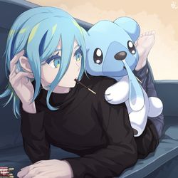 This is a pixiv picture whose title is だらけモード.