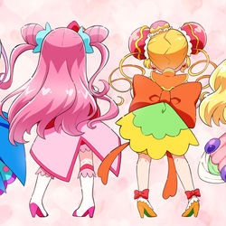 This is a pixiv picture whose title is シュビドゥビスイーツタイム.