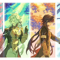 This is a pixiv picture whose title is ⚔️🍁⭐🌙.