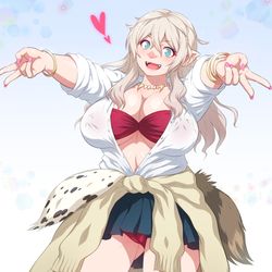 This is a pixiv picture whose title is 『ダンジョン飯』ギャルオークのリド♥.