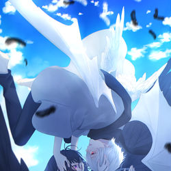 This is a pixiv picture whose title is お願いだ…一緒にいさせて.