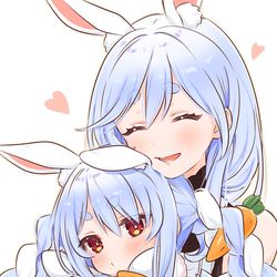 This is a pixiv picture whose title is 🐰🐰.
