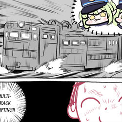 This is a pixiv picture whose title is MULTI-TRACK DRIFTING.